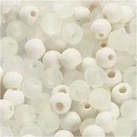 Creativ Company Kunststoffperlen 6 mm, Weiss, 150 Stk. - Packungsgrösse: 150 Stück - Durchmesser: 6 mm - Detailfarbe: Weiss - Perlenart: Perlenset