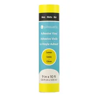 Silhouette Vinylfolie Matt 22.9 cm Lemon - Geeignet für Drucker: Nein - Detailfarbe: Zitronengelb - Aussenanwendung: Nein - Selbstklebend: Ja - Aufbügelbar: Nein - Folientyp: Vinylfolie