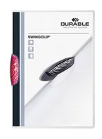 DURABLE Klemm-Mappe Swingclip PP 30Blatt A4 purpurrot