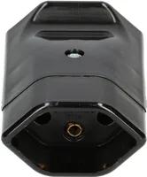 Max Hauri Kupplung T13 - Schwarz - Detailfarbe: Schwarz - Stromanschluss Seite A: T13 - Schalter: Nein - Stromanschluss Seite B: Schraubklemme - Typ: Kupplung