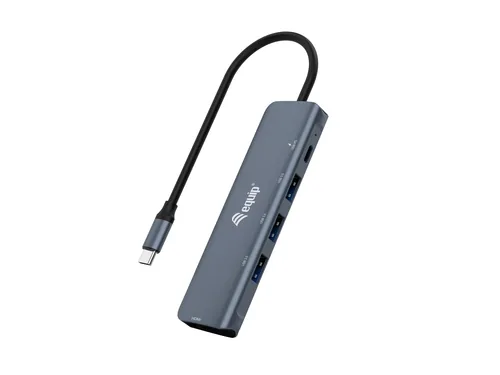 Equip Dock 5-1 USB-C->HDMI,3xUSB-A,100W USB-C 0.25m