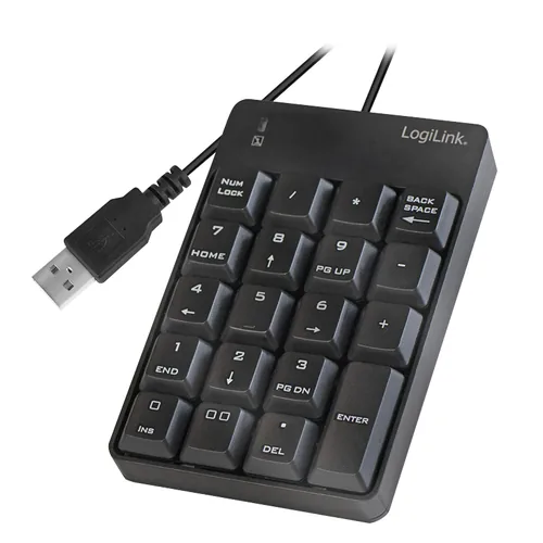 Logilink Keypad mit USB-A Anschluss schwarz