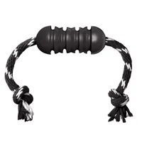 Kong Extreme Dental mit Seil schwarz, Ø 5 cm, H 12 cm - Produkttyp: Spielzeug - Tierart: Hund