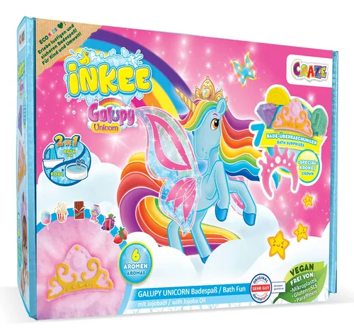 Craze Badespass Inkee Galupy Unicorn Box - Packungsgrösse: 1 Stück - Produkttyp: Bade-Set