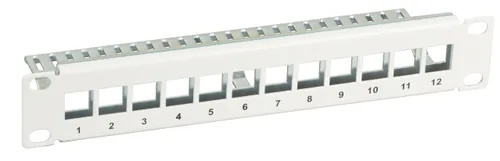 EFB 10"" 1HE Verteilerfeld für 12 x Keystone, schwarz