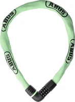 Abus Kettenschloss Tresor 6807C/110 Grün - Schlossart: Kettenschloss - Länge: 1100 mm - Schliesssystem: Zahlencode - Sportart: Velo - Farbe: Grün