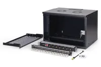 DIGITUS Netzwerk-Set 483 mm 19"" - 7HE, 540x400 mm BxT sw