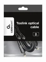 Gembird Toslink, 2m audio cable Black