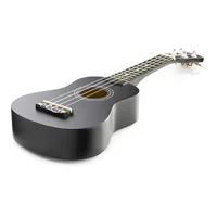 MAX Ukulele UKEY Set Soprano Schwarz 21 Zoll -