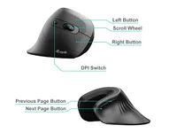 Equip Ergonomische Maus USB-A-C Stker 1.80m Rechts schwarz