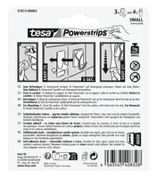 tesa Klebehaken Powerstrips Haken Small Weiss, 1 kg Haltekraft - Verpackungseinheit: 3 Stück - Material: Polystyrol (PS) - Metall - Detailfarbe: Weiss - Maximale Tragkraft: 0.08 kg - Widerstandsfähigkeit: Keine Angabe - Klebehaftung: Keine