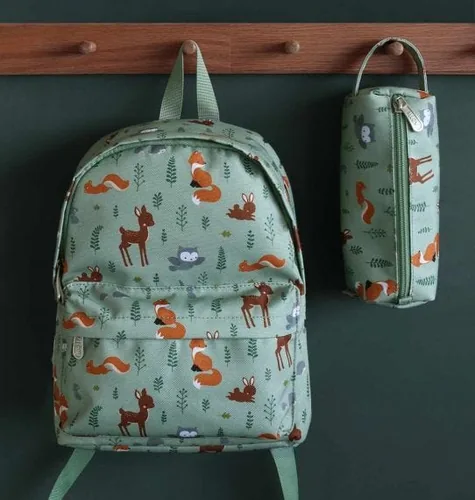 A Little Lovely Company BPFFSA62 backpack Rucksack Green Polyester