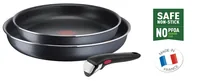 Tefal Pfannen-Set Ingenio XL Force 24 cm/28 cm - Material: Aluminium - Pfannentyp: Pfannen-Set - Kompatible Kochfelder: Glaskeramik - Gas - Elektro - Antihaftbeschichtung: Ja - Detailfarbe: Schwarz - Set: Ja