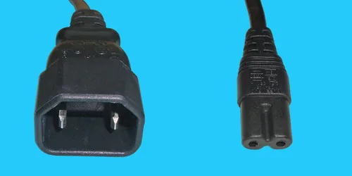 Diggelmann Gerätekabel 0.4 m C7-C14 - Anzahl Leiter: 3 - Detailfarbe: Schwarz - Kinderschutz: Nein - Steckereigenschaften: Angespritzt - Steckertyp Ausgang: C7 - Leiterquerschnitt: 0.75 mm²