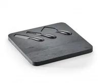 Philippi Käseschneidbrett Fromage 4-teilig - Typ: Käsemesser - Klingenmaterial: Edelstahl - Griffmaterial: Edelstahl - Inklusive Messerblock: Nein - Set: Ja - Klingenschliff: Glatter Schliff