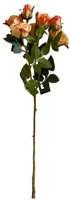 CHALET Blumenstängel Spray Rose 48 cm, Lachs - Produkttyp: Schnittblumen und Zweige - Detailfarbe: Lachs - Detailmaterial: Kunststoff - Grundmaterial: Kunststoff