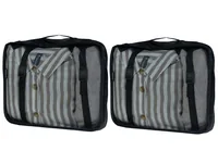 KOOR Kleiderbeutel Reesa, Grösse L, 2er-Pack, Schwarz - Gewicht: 100 g - Volumen: 10 l - Farbe: Schwarz - Sportart: Outdoor