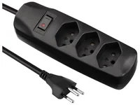 Furber. F.p-SDL315MSsz power extension 1.5 m 3 AC outlet(s) Indoor Black