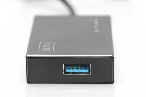 USB 3.0 OFFICE HUB 4-PORT INCL 5V/2A POWER SUPPLY ALU
