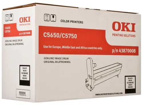 OKI Trommel 43870008 Black - Druckleistung Seiten: 20000 × - Toner/Tinte Farbe: Black - Originalprodukt: Ja - Rainbow Kit: Nein
