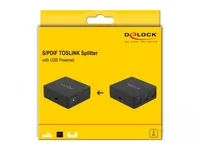 Delock Umschalter Toslink Splitter 1 In 3 Out Toslink - Anzahl Eingänge: 1 × - Anzahl Ausgänge: 3 × - Anschluss Seite A: Toslink - Anschluss Seite B: Toslink
