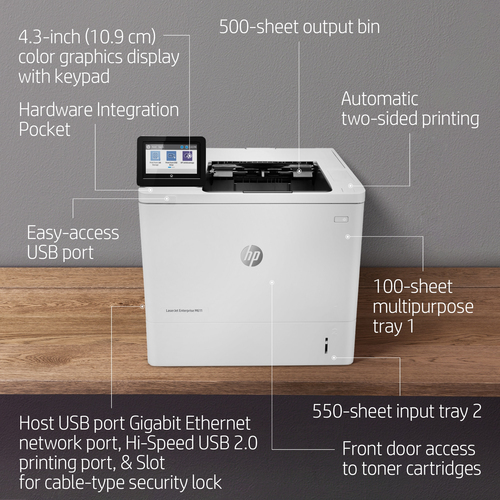 HP LaserJet Enterprise M611dn 1200 x 1200 DPI A4 Wifi