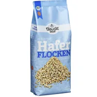 Bauck Mühle Müesli Bio Haferflocken Kleinblatt glutenfrei 475 g - Produkttyp: Getreide - Nährwertangabe pro: 100 g - Energiegehalt (in kj): 1548 KJ - Energiegehalt (in kcal): 367 Kcal - Fett: 6.2 g - Gesättigte Fettsäuren: 1.1 g