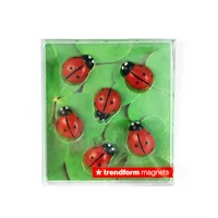 Trendform Haftmagnet Marienkäfer 6er Set, Rot - Detailfarbe: Rot - Verpackungseinheit: 6 Stück - Haftkraft: Normal haftend