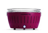 LotusGrill Tischgrill  XL, Pflaumenlila, Ø 40.5 cm - Breite: 43.5 cm - Höhe: 25.7 cm - Tiefe: 43.5 cm - Zusatzausstattung: Drehregler mit LED - USB-Anschluss - Typ: Tischgrill - Indirektes Grillieren: Nein