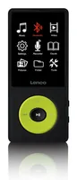 Lenco MP3 Player Xemio-860 Neongrün; Schwarz - Speicherkapazität: 8 GB - Verbindungsmöglichkeiten: Bluetooth - Micro-USB - Player Typ: MP3 Player - Detailfarbe: Schwarz - Neongrün - Radio Tuner: Kein Tuner - Tiefe: 10 mm