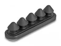 Delock Kabelhalter mit 5 Durchführungen, selbstklebend 2 Stück - Produkttyp: Kabel-Clip - Ausstattung Kabelmanagement: Set - Selbstklebend - Verpackungseinheit: 2 Stück - Material: Acrylnitril-Butadien-Styrol (ABS) - Detailfarbe: Schwarz