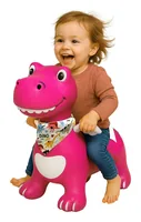 Jamara Hüpftier Dino mit Flügel HoppyDoo mit Pumpe pink