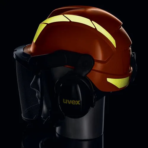 uvex Schutzhelm Pheos Forestry, Orange - Zielgruppe: Unisex - Grösse: 52 - 61 - Detailfarbe: Orange - Material: Polyethylen (PE) - Grössensystem: EU - Grössentyp: Normalgrösse