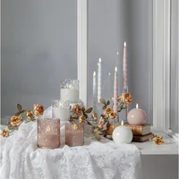 Star Trading LED Dinner Candle 2 Pack Flamme Shine Pink