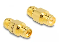 Delock Antennenadapter RP-SMA Buchse (f) - SMA Buchse (f) - Antennenanschluss: RP-SMA - Antennenanschluss Hardware: SMA - Aussenanwendung: Keine Angaben