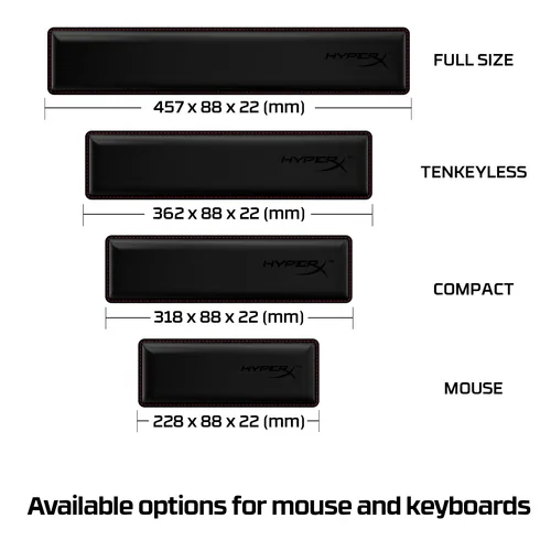 HyperX Wrist Rest - Keyboard - Compact 60% 65%