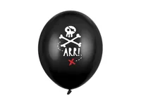 Partydeco Luftballon Piraten 30 cm, 6 Stück, Schwarz - Packungsgrösse: 6 Stück - Grösse: 30 cm - Produkttyp: Luftballon - Motiv: Piraten - Detailfarbe: Schwarz - Material: Naturkautschuk