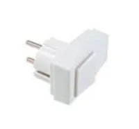 BACHMANN Schutzkontaktstecker weiss abschaltbar Wippschalter 2-p