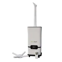 Ecofort Luftbefeuchter ecoQ HumidAir U1500 200 m² - Typ: Luftbefeuchter - Funktionen: Timerfunktion - Automatikmodus - Befeuchten - Fernbedienung - Duftstoffbehälter: Nein - Hygrostat: Ja - Detailfarbe: Weiss