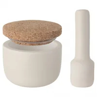 BergHOFF Mörser mit Stössel Leo Line 10 cm - Material: Steingut - Detailfarbe: Weiss - Durchmesser: 10 cm