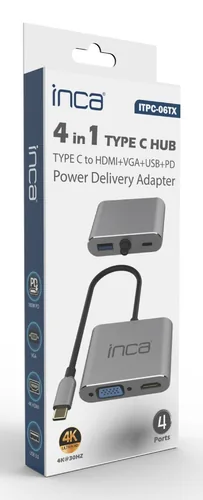 INCA Adapter ITPC-06TX USB-C 4-in-1