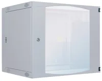 INTELLINET Wandverteiler 6HE 540x450mm Schwenkrahmen grau