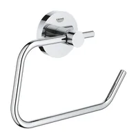 GROHE Toilettenpapierhalter Essentials Chrom - Anzahl Rollen: 1 - Befestigung: Bohren - Kleben - Detailfarbe: Chrom - Aufhängevorrichtung: Ja - Detailmaterial: Metall - Grundmaterial: Metall