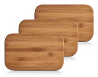 Zeller Present Schneidebrett-Set 22 x 14 x 0.8 cm, Bambus, 3 Stück - Material: Holz - Breite: 14 cm - Detailfarbe: Bambus - Griffe: Nein - Nachhaltigkeit: Nicht angegeben - Länge: 22 cm