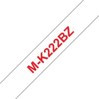PTOUCH Band, nicht lam. rot/weiss M-K222BZ zu PT-65/75/85/110 8mx9mm
