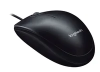 Logitech Maus M90 - Maus-Typ: Standard - Maus Features: Scrollrad - Bedienungsseite: Universal - Detailfarbe: Grau - Schwarz - Verbindungsart: Verkabelt - Schnittstelle: USB-A