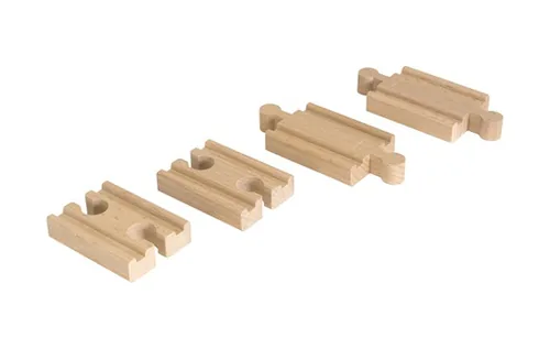 BRIO Eisenbahn 1/4 Ausgleichsschienen gerade - Kategorie: Schienen & Weichen - Altersempfehlung ab: 3 Jahren - Material: Holz - Eigenschaften: Keine Eigenschaft - Zertifikate: FSC