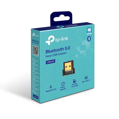 TP-Link USB-Bluetooth-Adapter UB500 - WLAN: Nein - Schnittstelle Hardware: USB 2.0 - Bluetooth-Version: 5.0