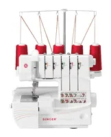 Overlock Singer 14T968 sewing machine, electric current, white