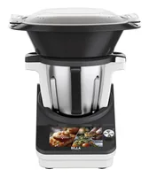 Berger Lanz Küchenmaschine - Funktionen: Kneten - Kochfunktion - Rühren - Schlagen - Smoothies - Wärmen - Zerkleinern - Detailfarbe: Schwarz-Weiss - Silber - Gerätetyp: Küchenmaschine - Leistungsaufnahme Betrieb: 700 W - Timerfunktion: Ja - Display vorhan